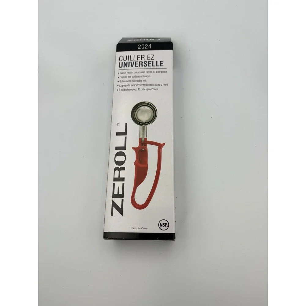 Zeroll 2024 Universal EZ Disher Red Portion Scoop Ice Cream Cookie Scoop New